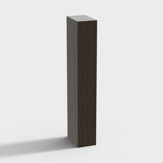 Earth Color DS11 Wood Grain Material Pillar 3D Model