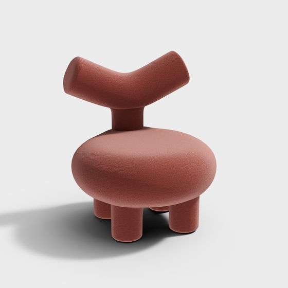 Unique Low-Polygon Chair 3D model for Modern Design