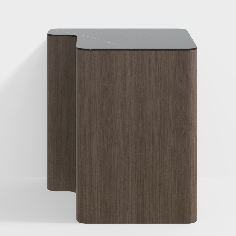 Streamlined Side Table 3D model