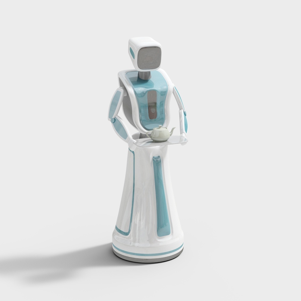 Smart Robot 3D model for Future Living Rooms