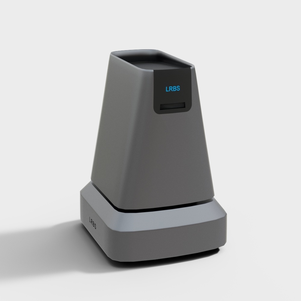 LRBS Dock 3D Model – Matte Metallic Low-Poly Design