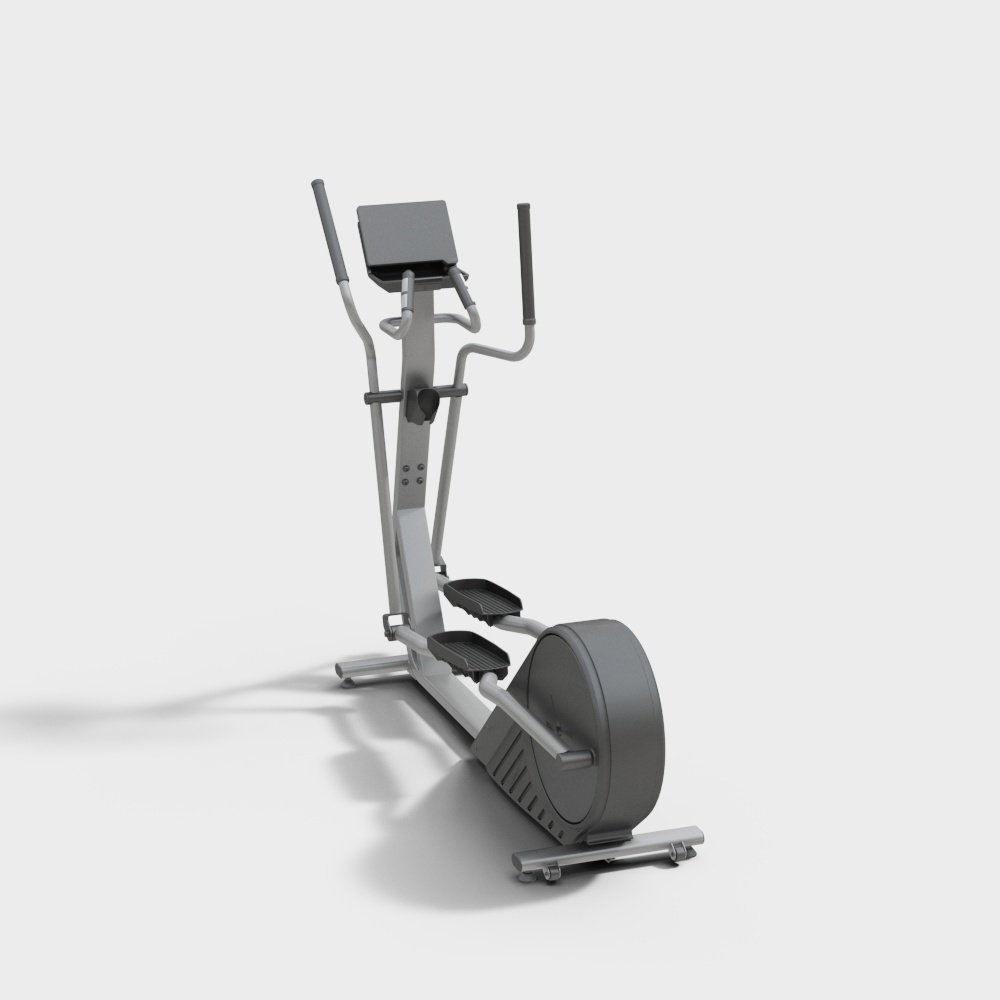 Stylish Elliptical Trainer 3D Model – Low-Poly Fitness Equipment