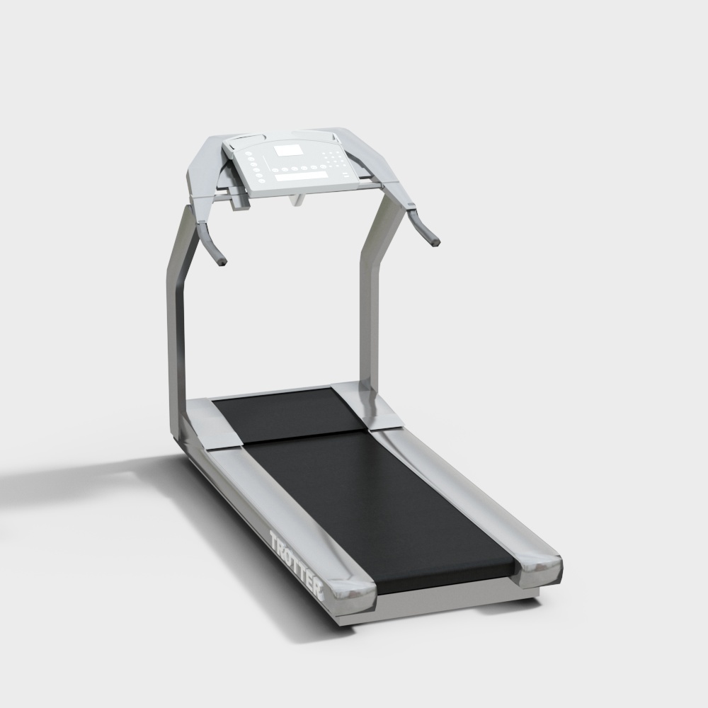 Sleek Low-Poly Treadmill 3D Model – Modern Fitness Equipment