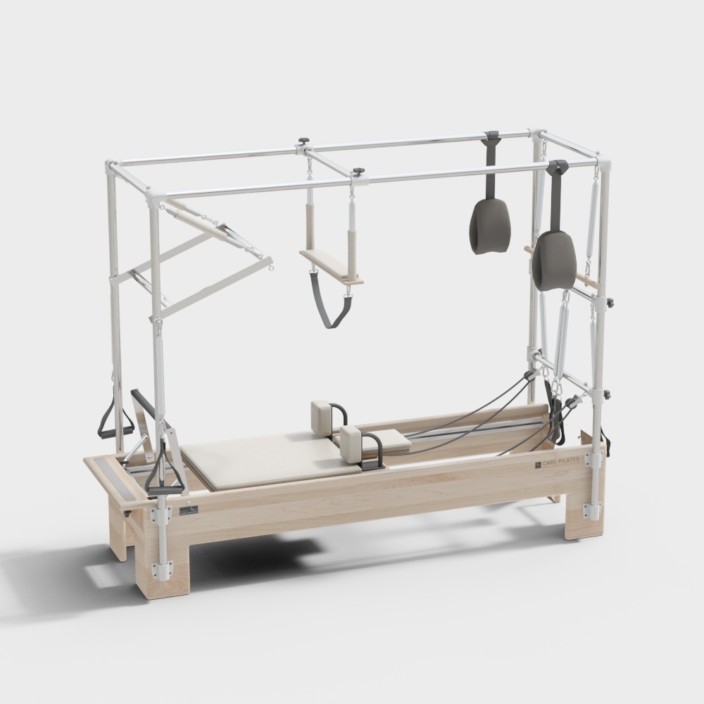 Minimalist Pilates Reformer 3D model