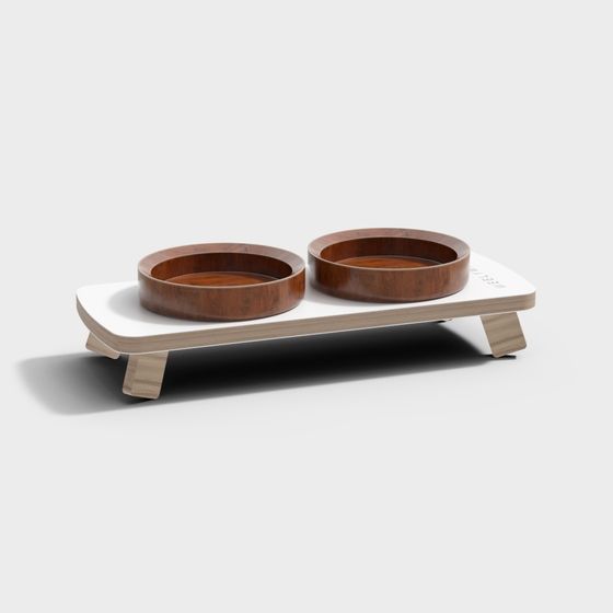 Modern Minimalist Pet Feeder 3D model