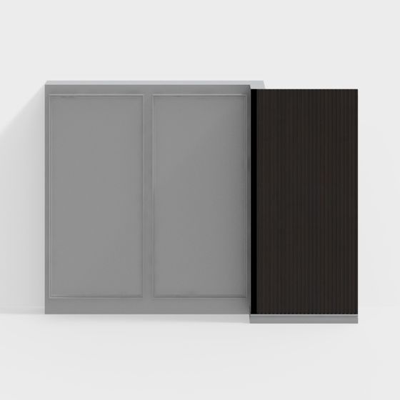Modern Double Sliding Door 3D model