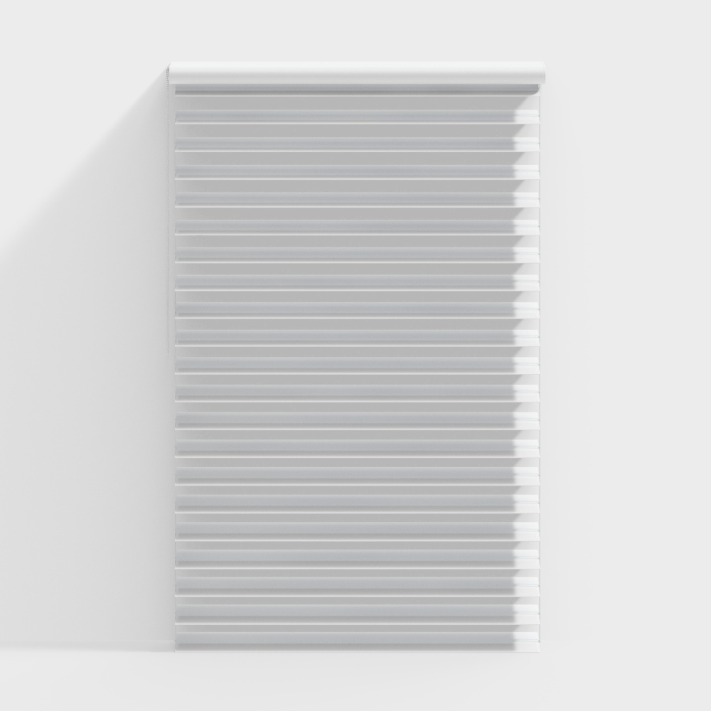 Minimalist Low-Poly Shutter 3D Model