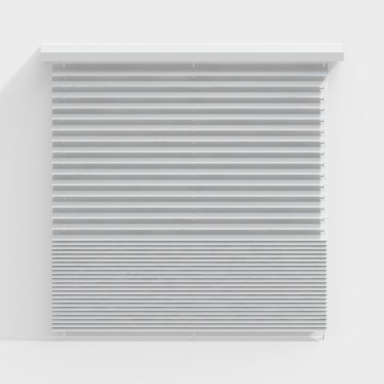Elegant Minimalist Louvered Shutter 3D model