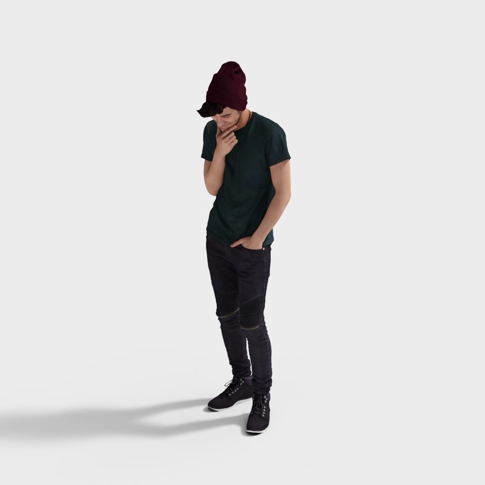 Stylish Urban Character 3D model