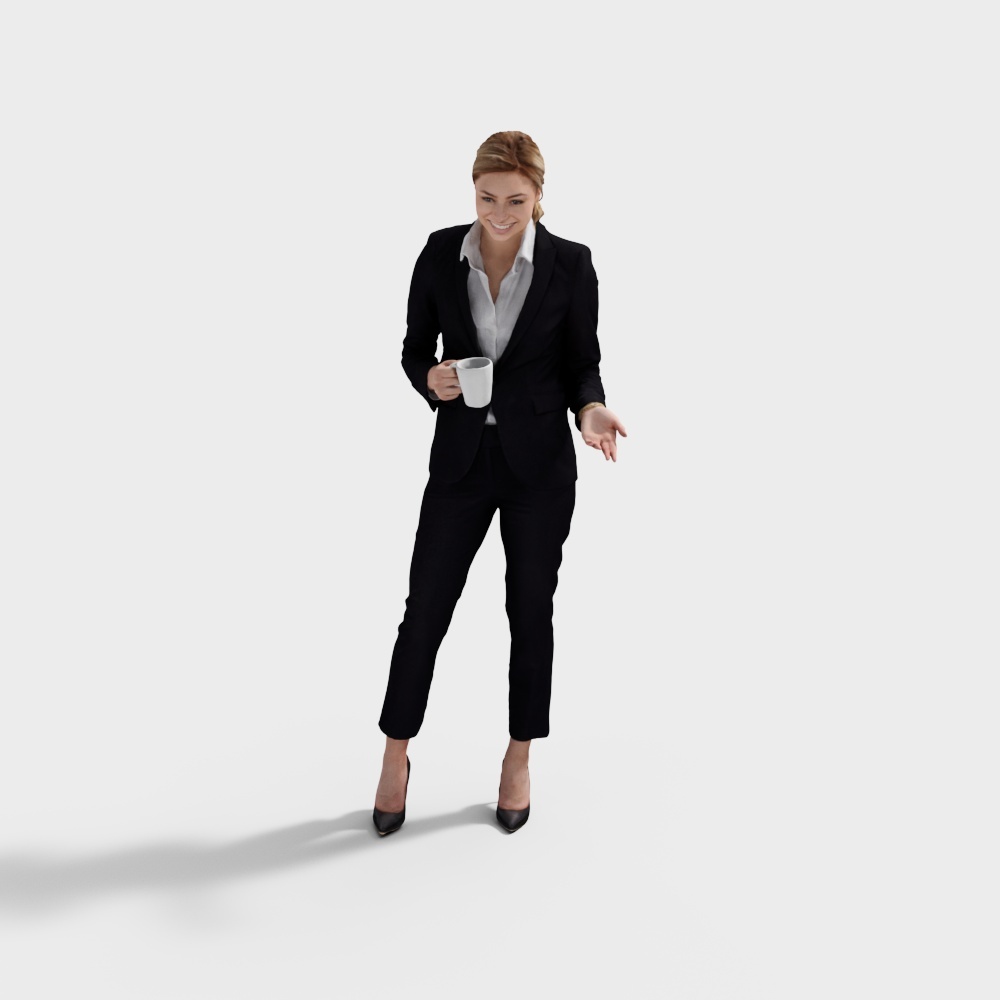 Confident Businesswoman 3D Model