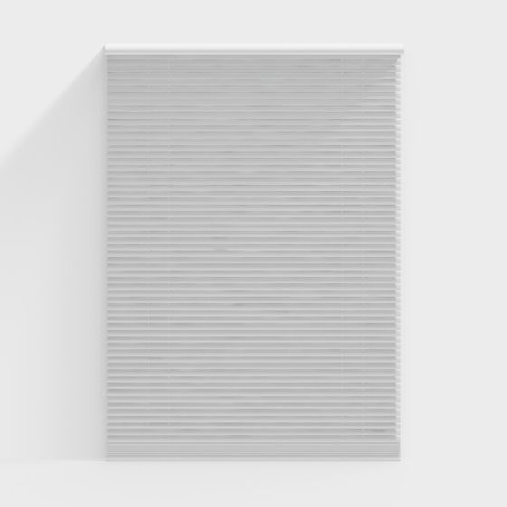 Elegant Louvre Blinds 3D model for Modern Spaces