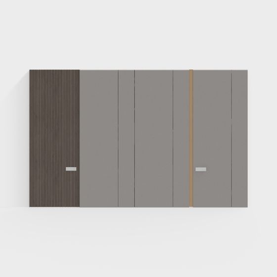 Minimalist Wall Panel 3D model for Modern Interiors