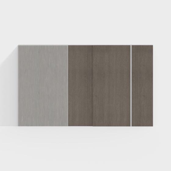 Urban Panel Low-Polygon Architectural Element 3D model