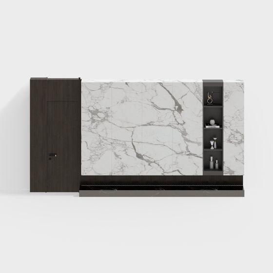 Urban Marble TV Cabinet 3D model