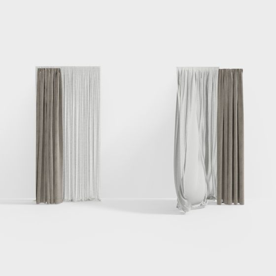 Elegant Curtain Series 3D model