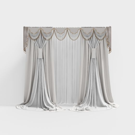 Sophisticated Curtain 3D Model for Modern Spaces