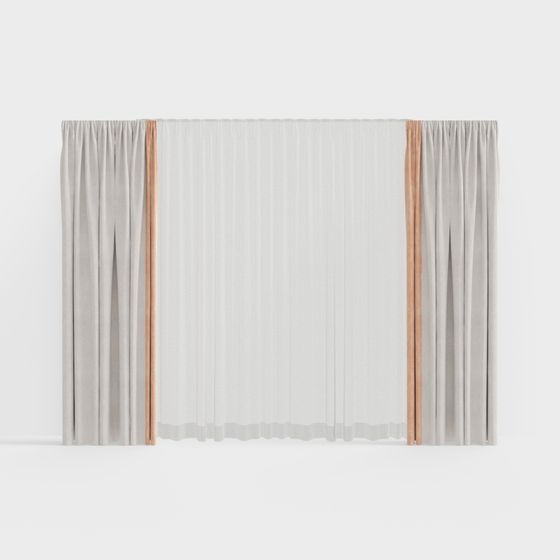 Elegant Drapes 3D model