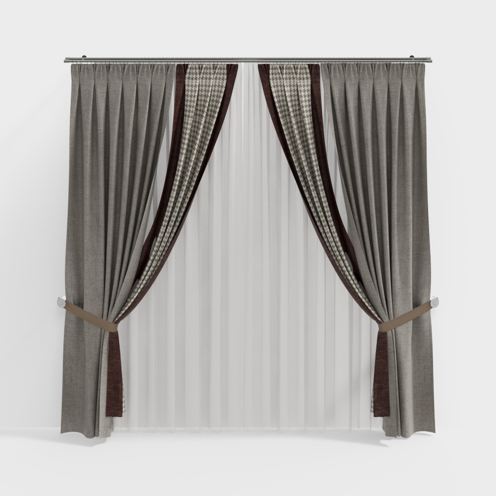 Neo-Chinese curtains