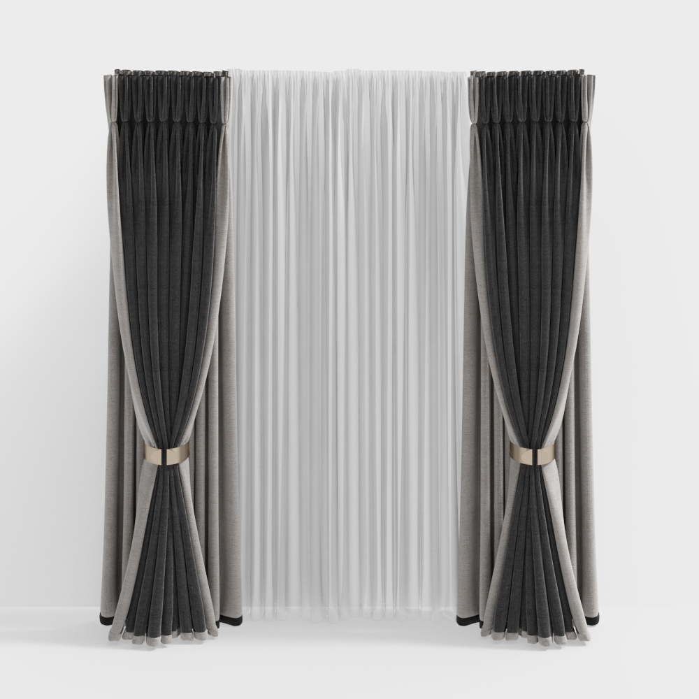 Neo-Chinese curtains