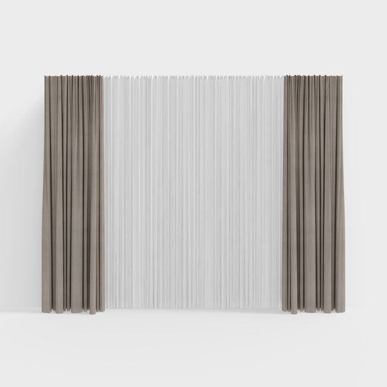 Stylish Curtain 3D Model for Creative Projects