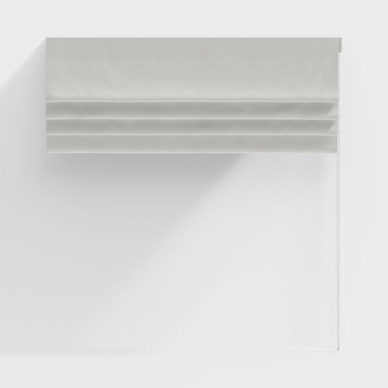 Stylish Roman Shade 3D model for Interiors