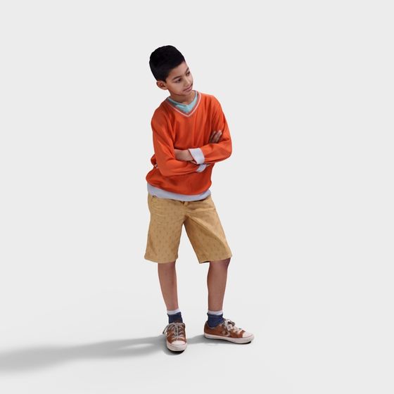 Young Explorer 3D model