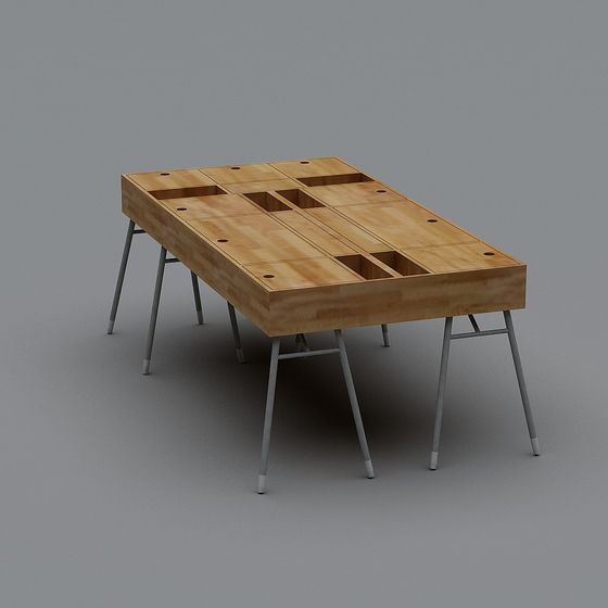 Modular Office Desk 3D model