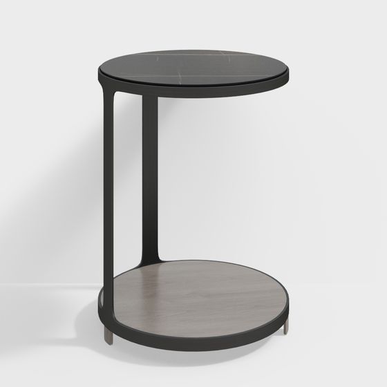 Low-Poly Round Table 3D model Design