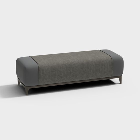 Stylish Urban Leisure Bench 3D model