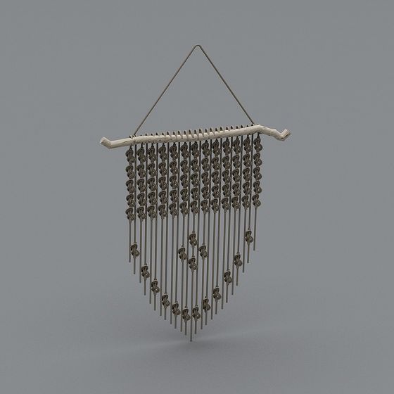 Nature-Inspired Wind Chime 3D model