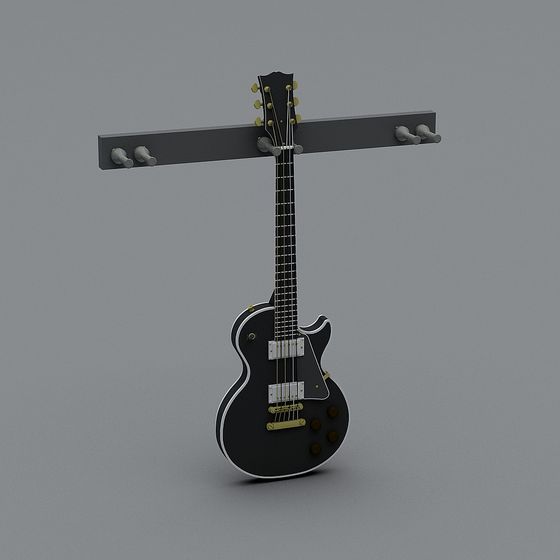 Hanging Guitar 3D model