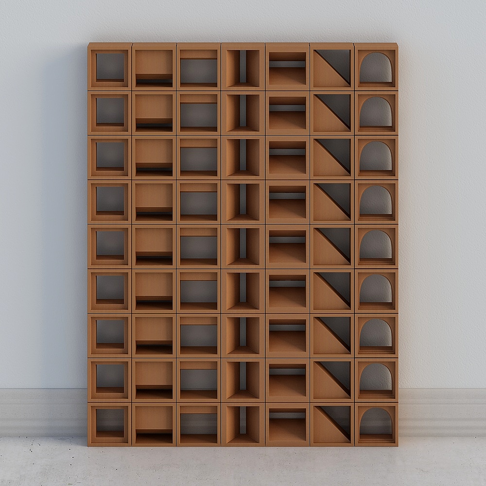 Parete decorativa in blocchi di cemento, modello quadrato di blocchi di cemento, sfondo di parete in cemento