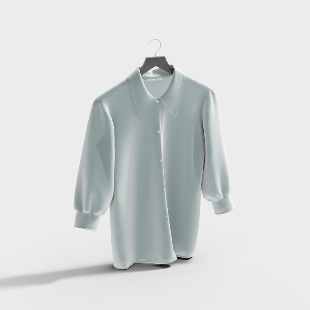 Classic Minimalist Shirt 3D model