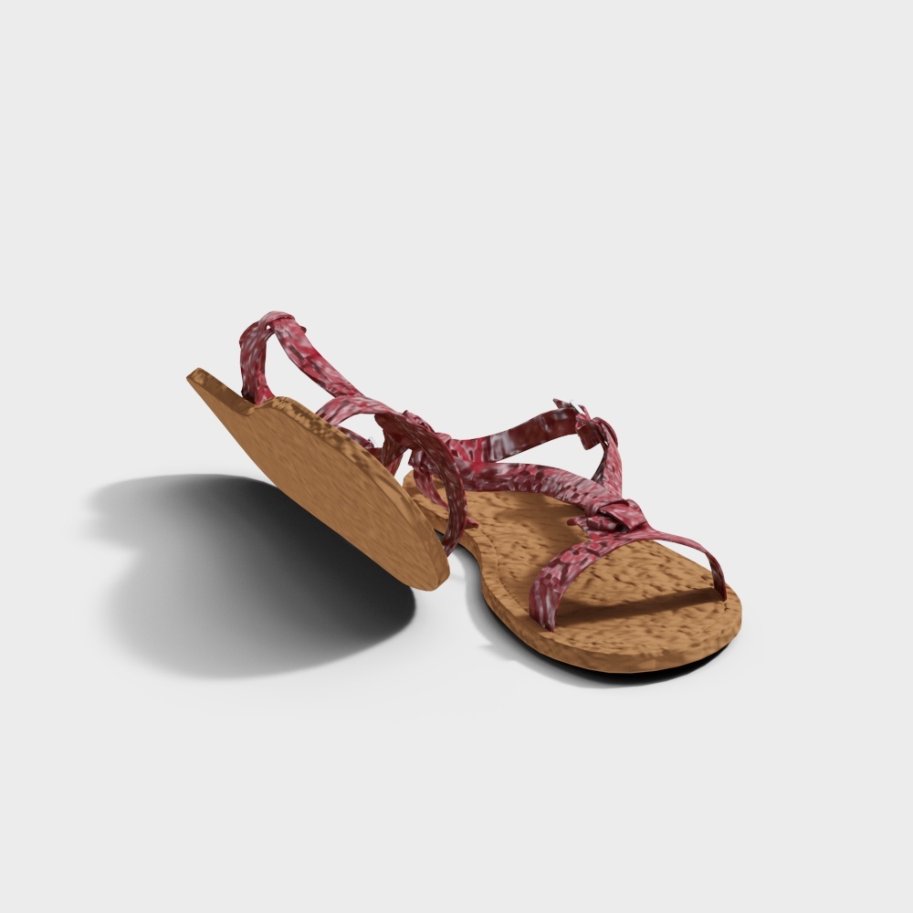 Boho Sandals 3D model