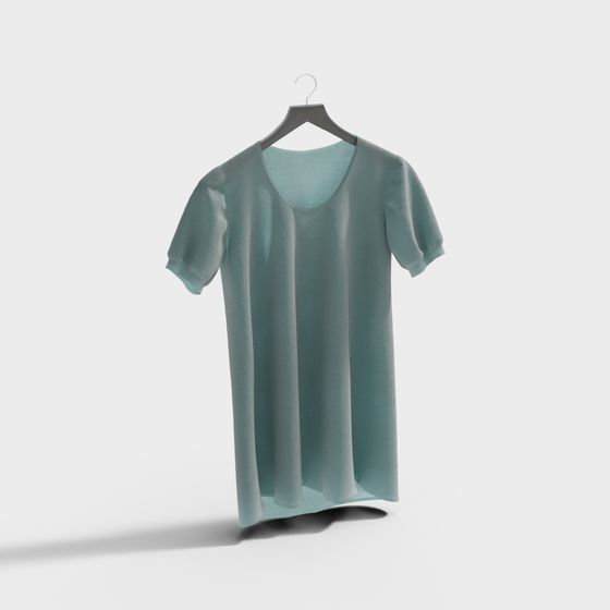Elegant Low-Poly T-Shirt 3D model