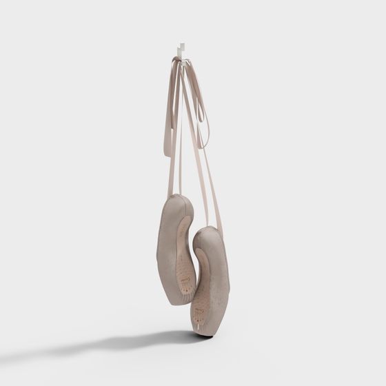 Elegant Ballet Shoes 3D model