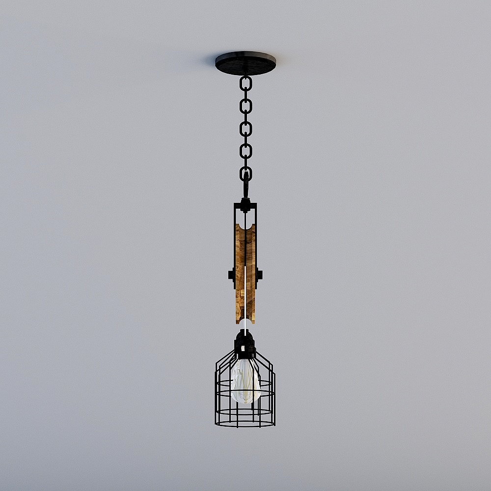 Unique Industrial Style Lighting 3D model