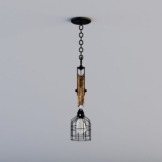 Stylish Industrial Lighting 3D model
