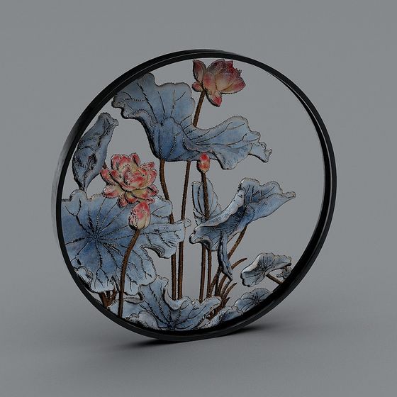 Lotus Pond Moonlight 3D model for Creatives