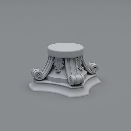 Classical Roman Column Base 3D model