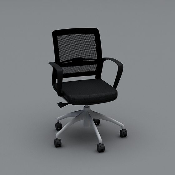 Stylish Low-Poly Office Chair 3D model