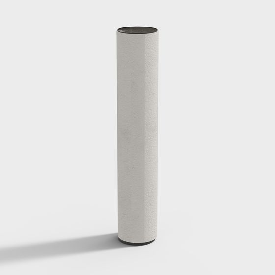 Stylish Low-Poly Concrete Column 3D model