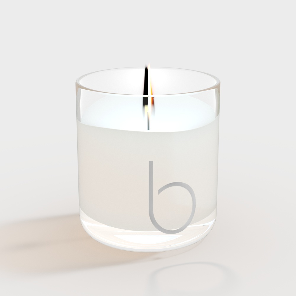 Sleek Modern Candleholder 3D model