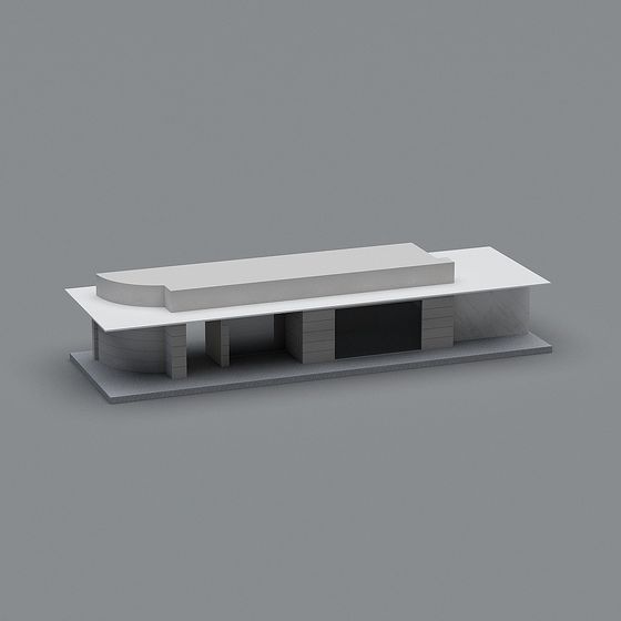 Modern Minimalist Architectural 3D model