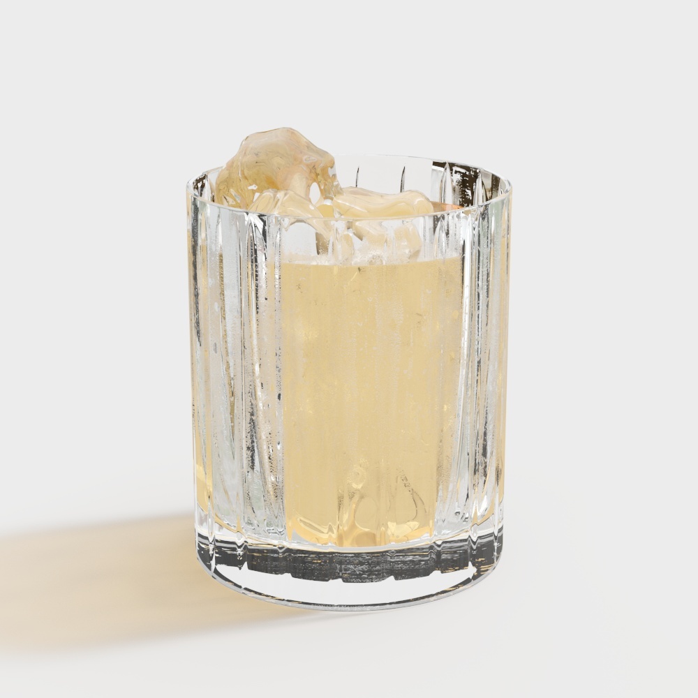 Chilled Whiskey Glass 3D model