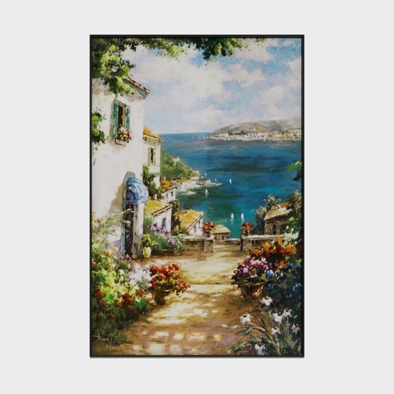 Coastal Village 3D model for Creative Projects