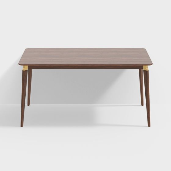 Stylish Low-Poly Dining Table 3D model