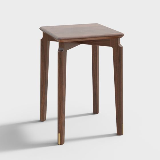 Urban Minimalist Square Table 3D model