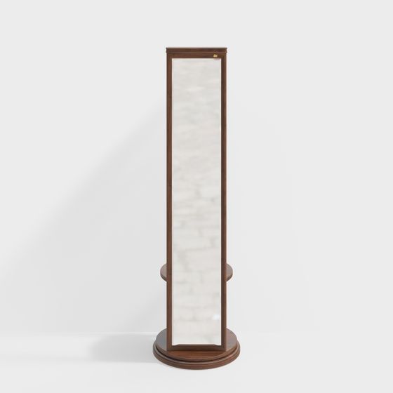 Elegant Floor Mirror 3D model for Modern Interiors