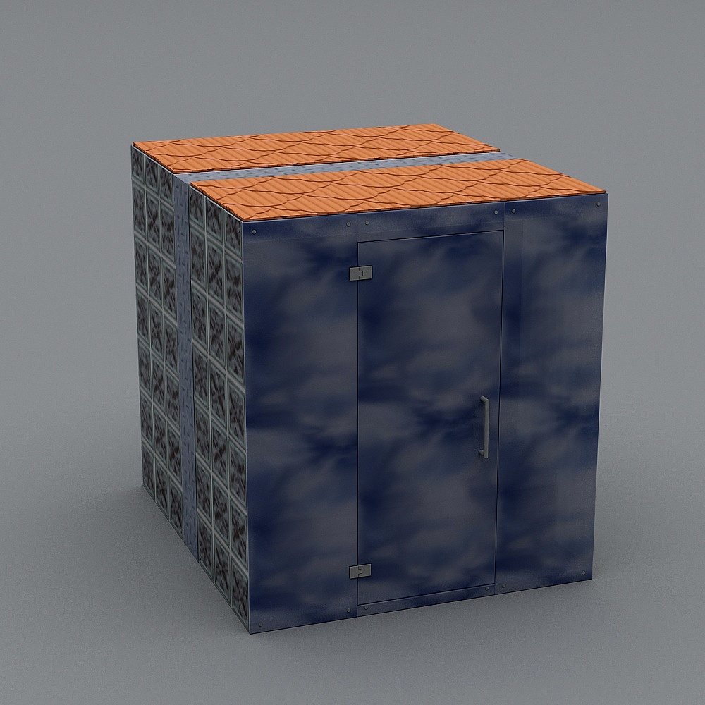 Industrial Container 3D model for Futuristic Aesthetics